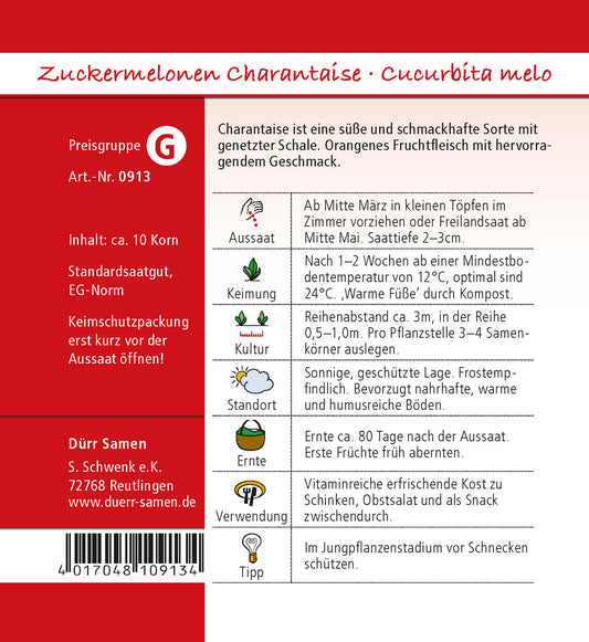 Zuckermelone Charantaise