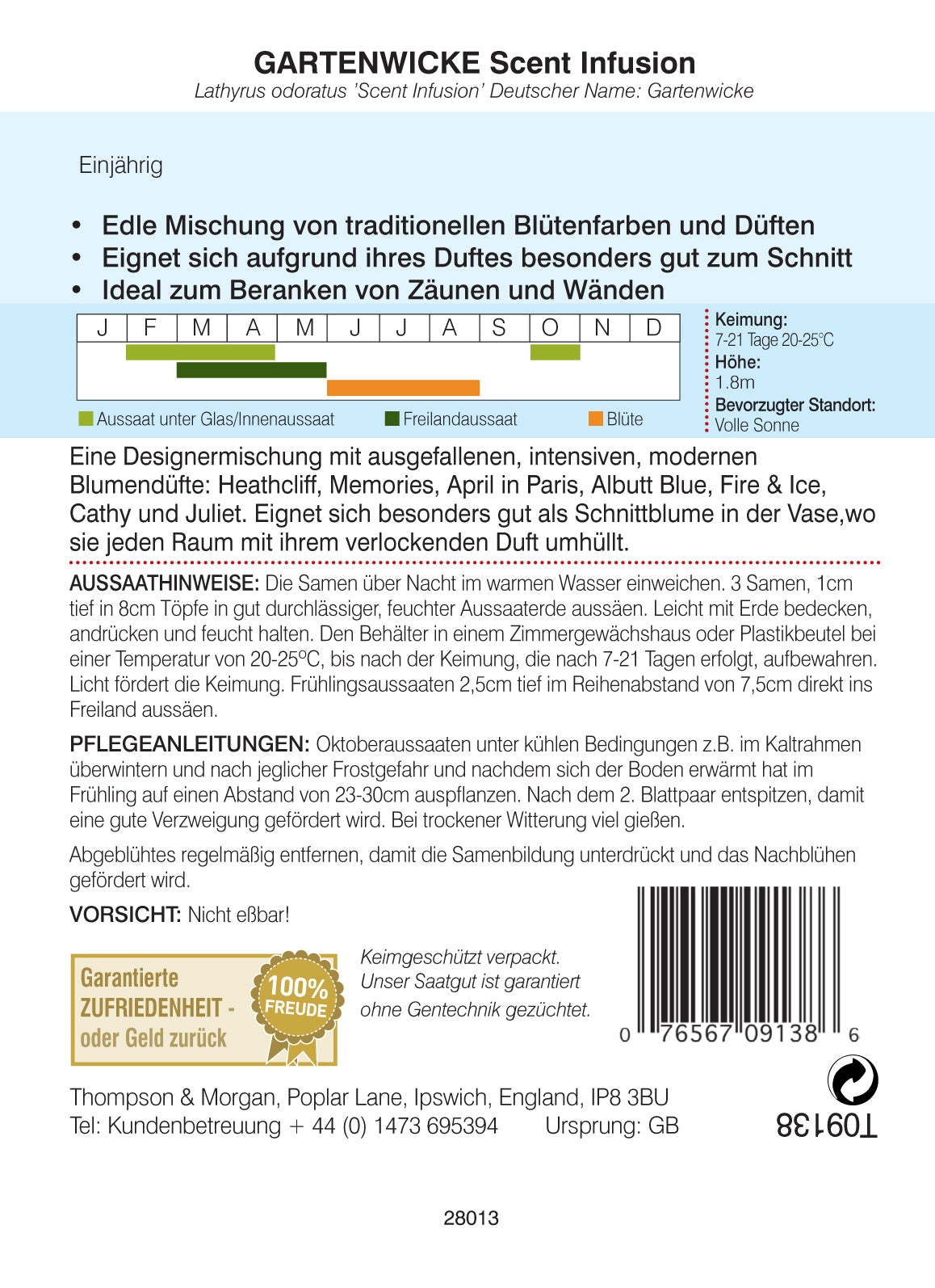 Gartenwicke Scent Infusion