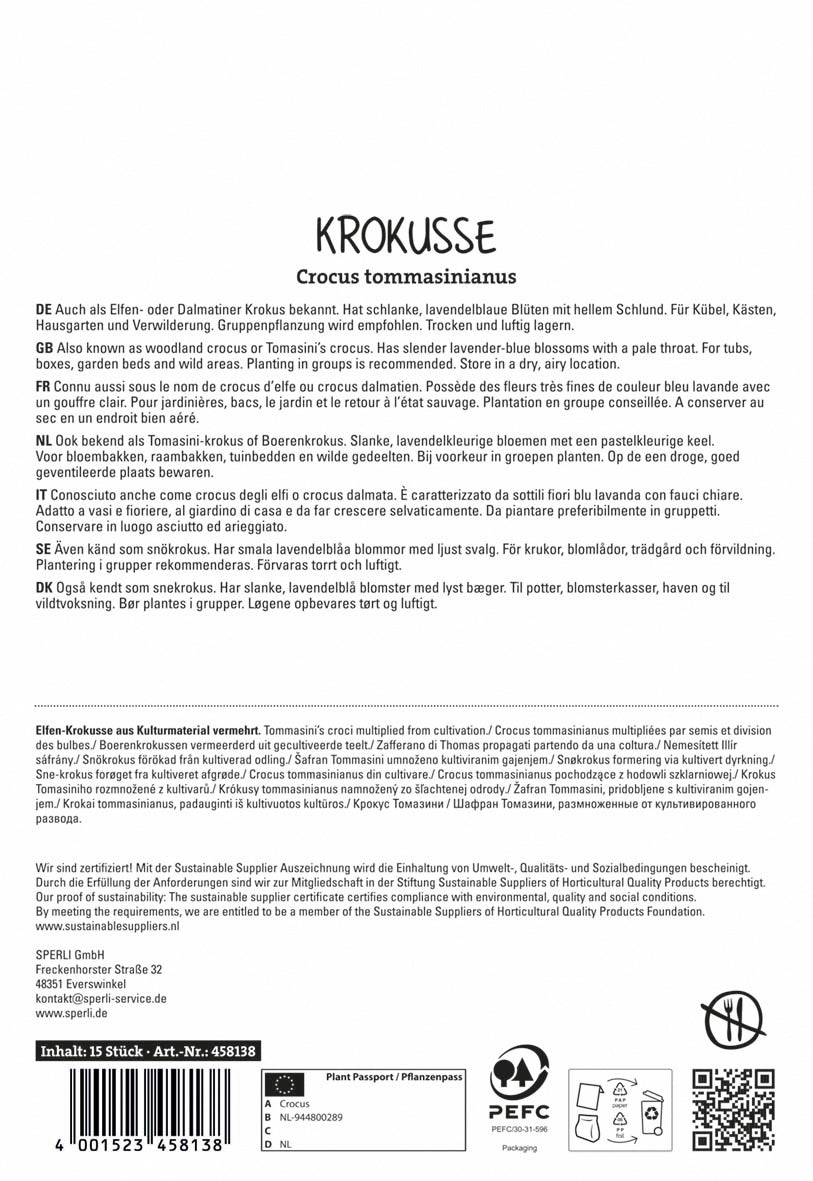 Krokus C. Tommasinianus (15 Stück)
