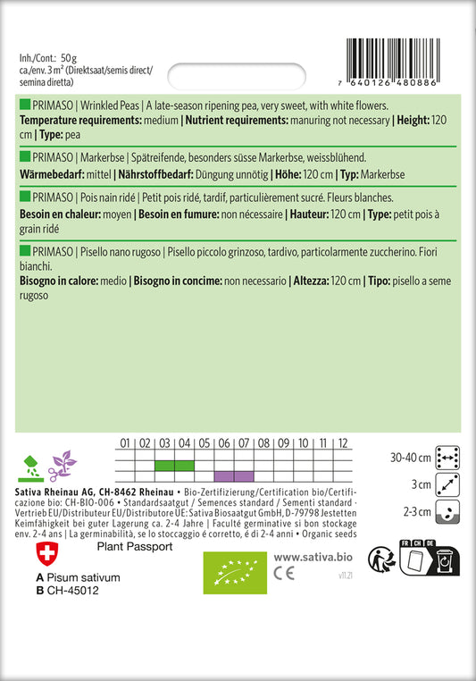 BIO Markerbse Primaso