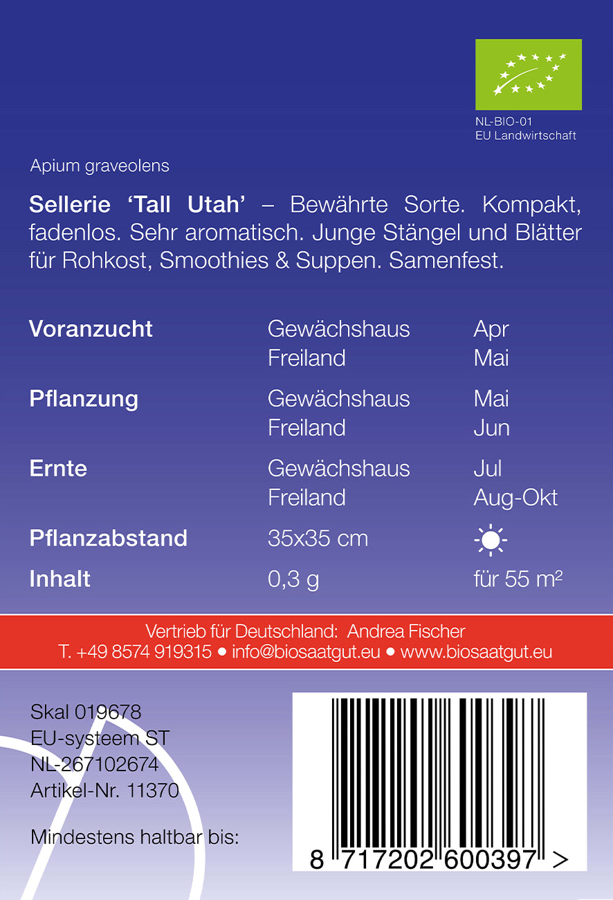 BIO Sellerie Tall Utah