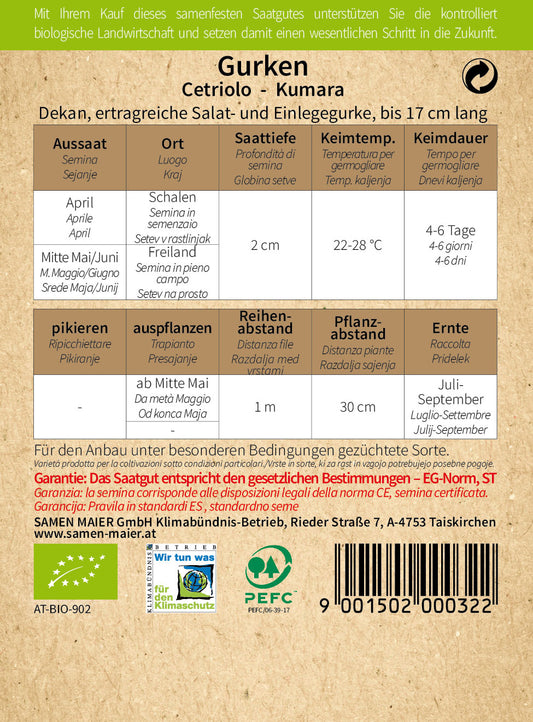 BIO Gurke Dekan