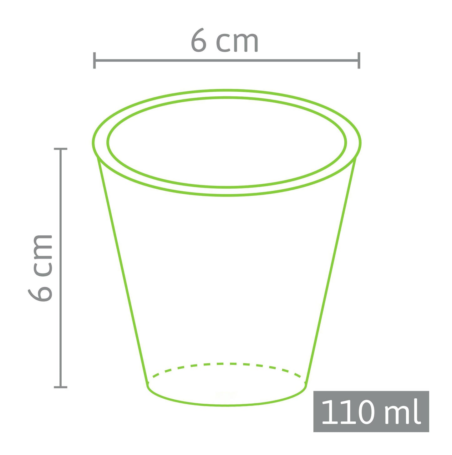 6 X 6 Cm Anzuchttopf Rund (3000 Stück)