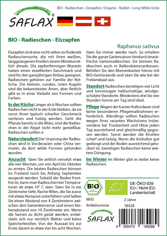 BIO Radieschen Eiszapfen