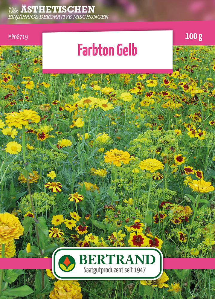 Blumenwiese Farbton Gelb (100 G)