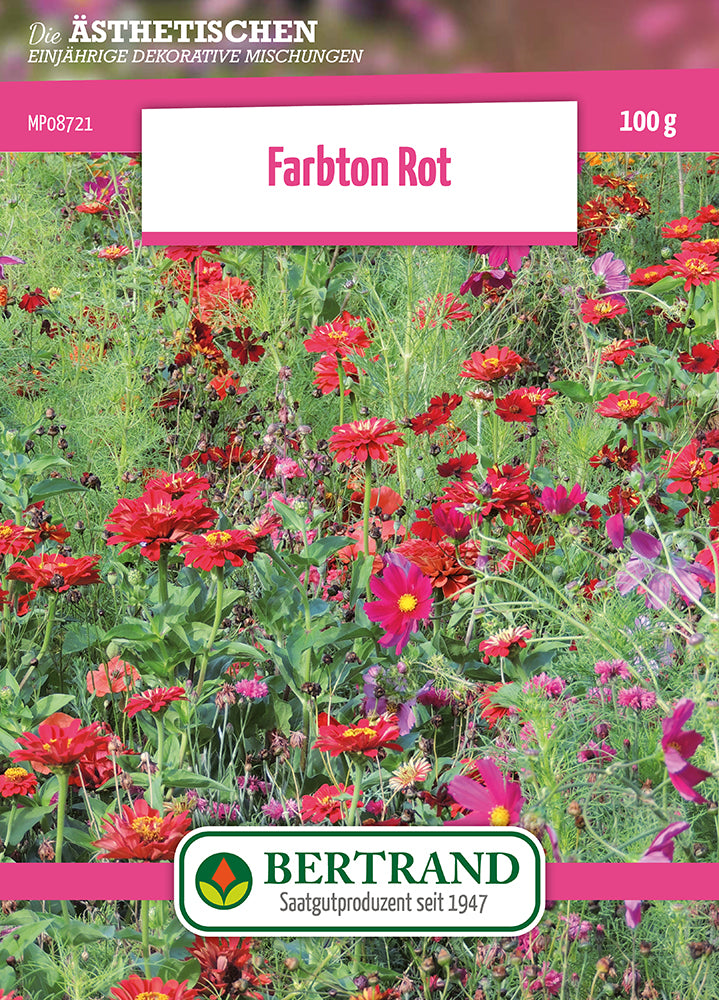 Blumenwiese Farbton Rot (100 G)