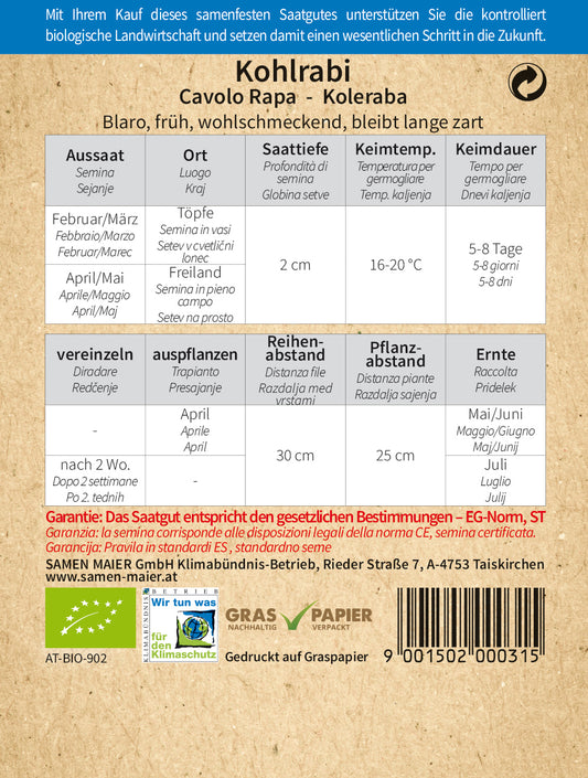 BIO Kohlrabi Blaro