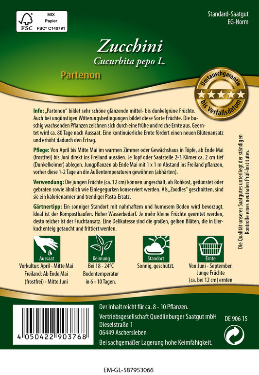 Zucchini Partenon