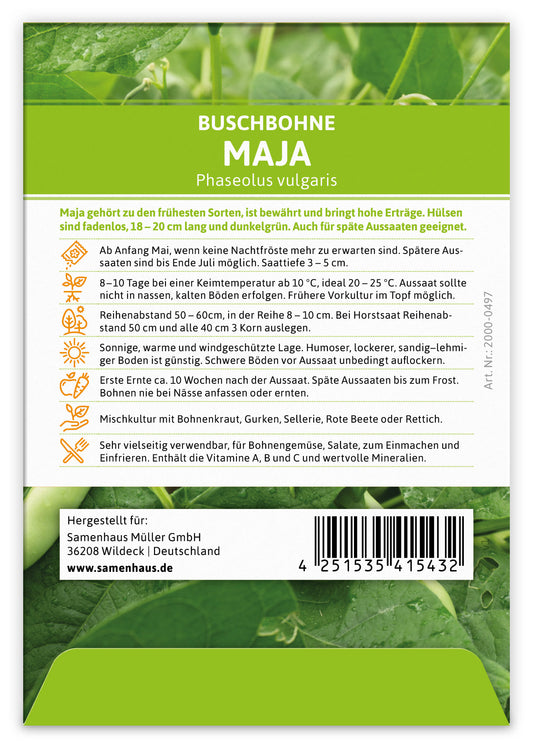 Buschbohne Maja