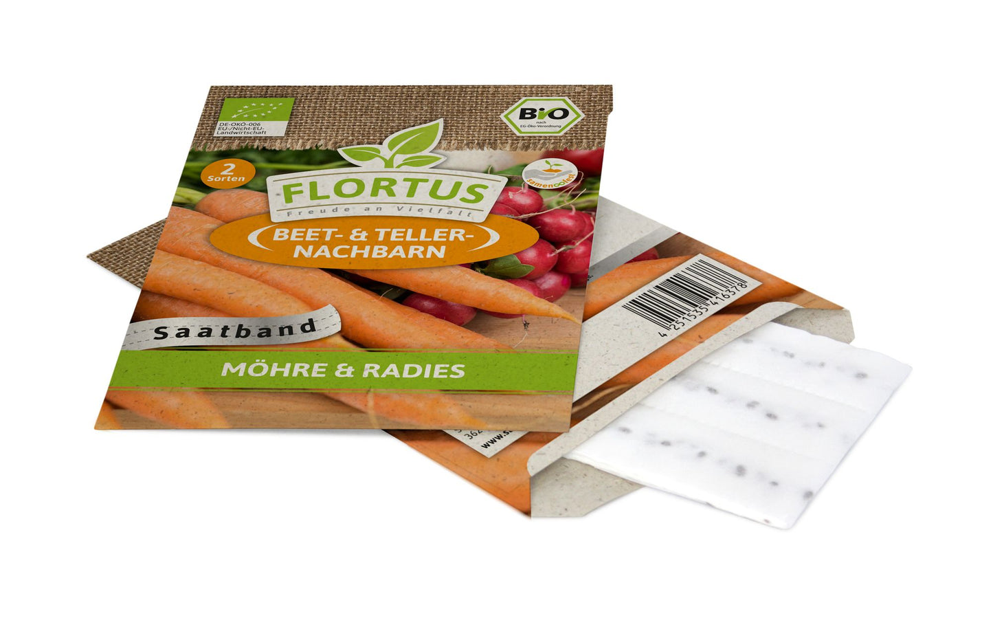 BIO Möhre & Radies (Saatband)
