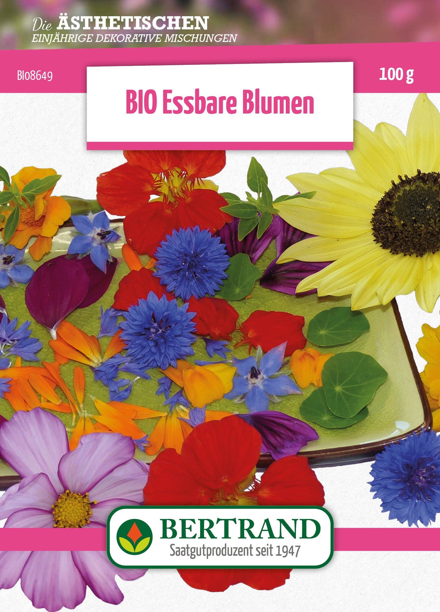 BIO Blumenwiese "Die Essbaren Blumen" (100 G)