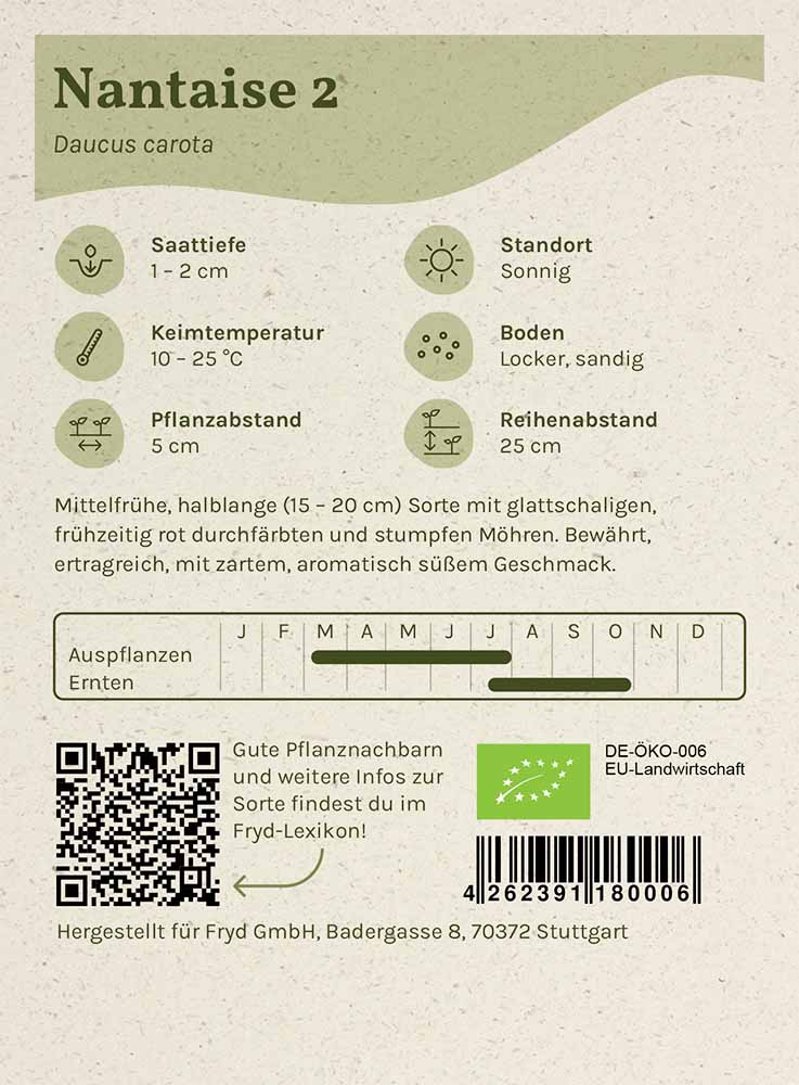 Fryd BIO Möhre Nantaise 2