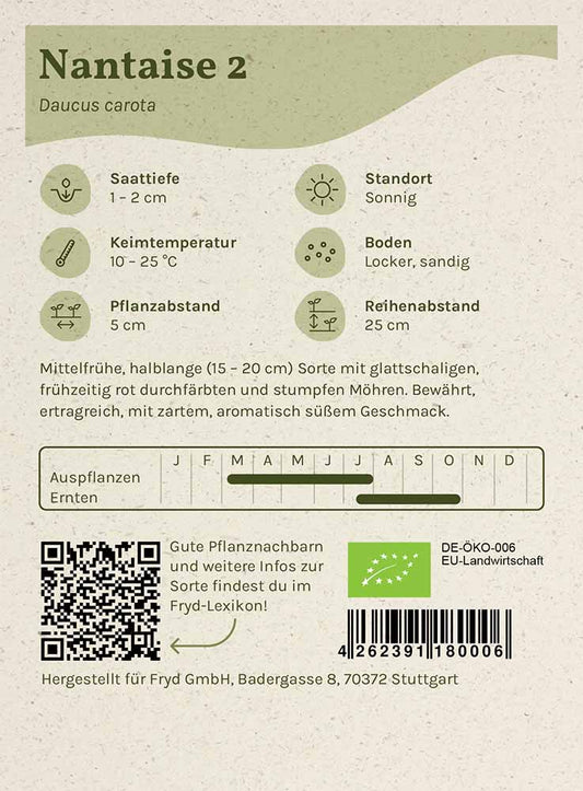Fryd BIO Möhre Nantaise 2