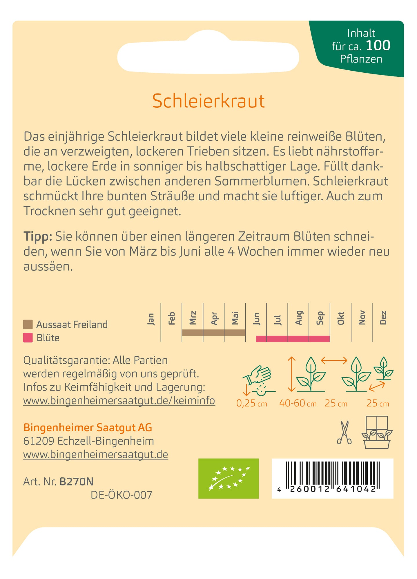 BIO Schleierkraut (weiß)