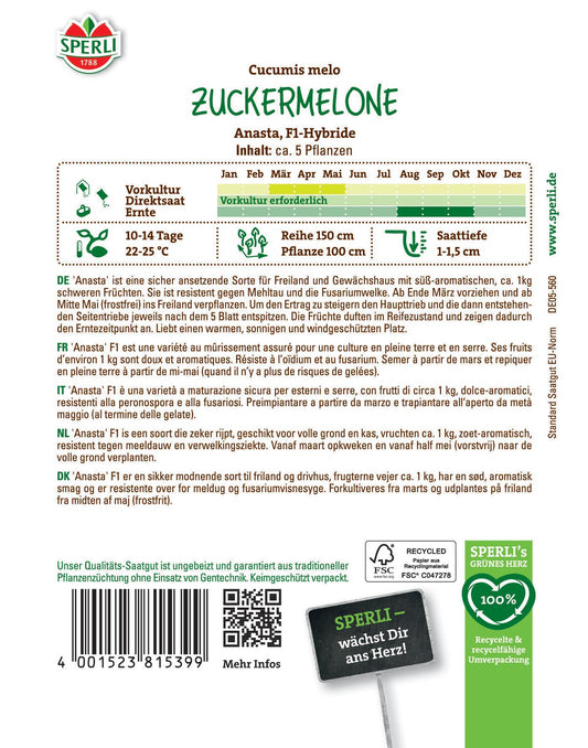 Zuckermelone Anasta F1