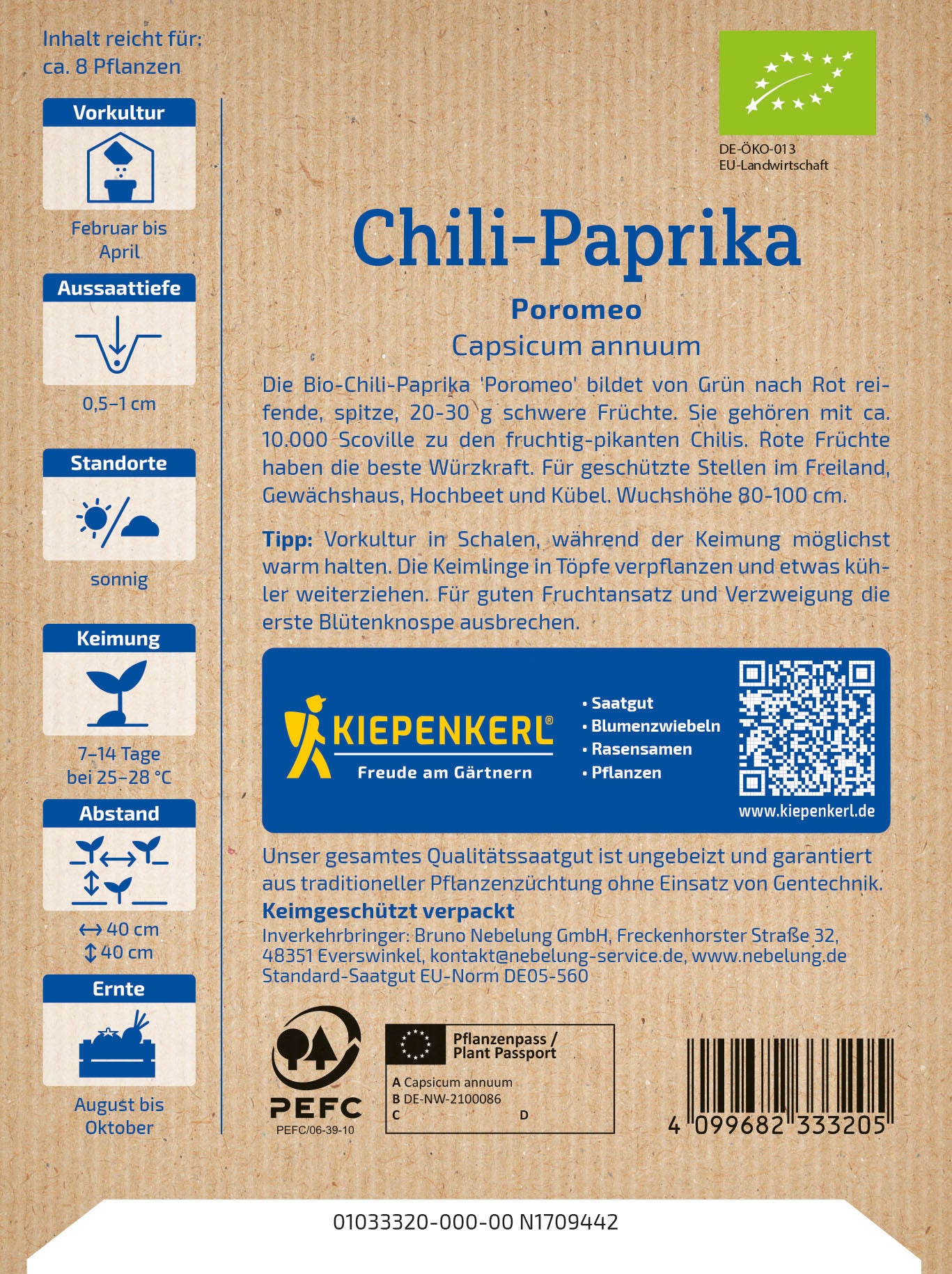BIO Chili-Paprika Poromeo