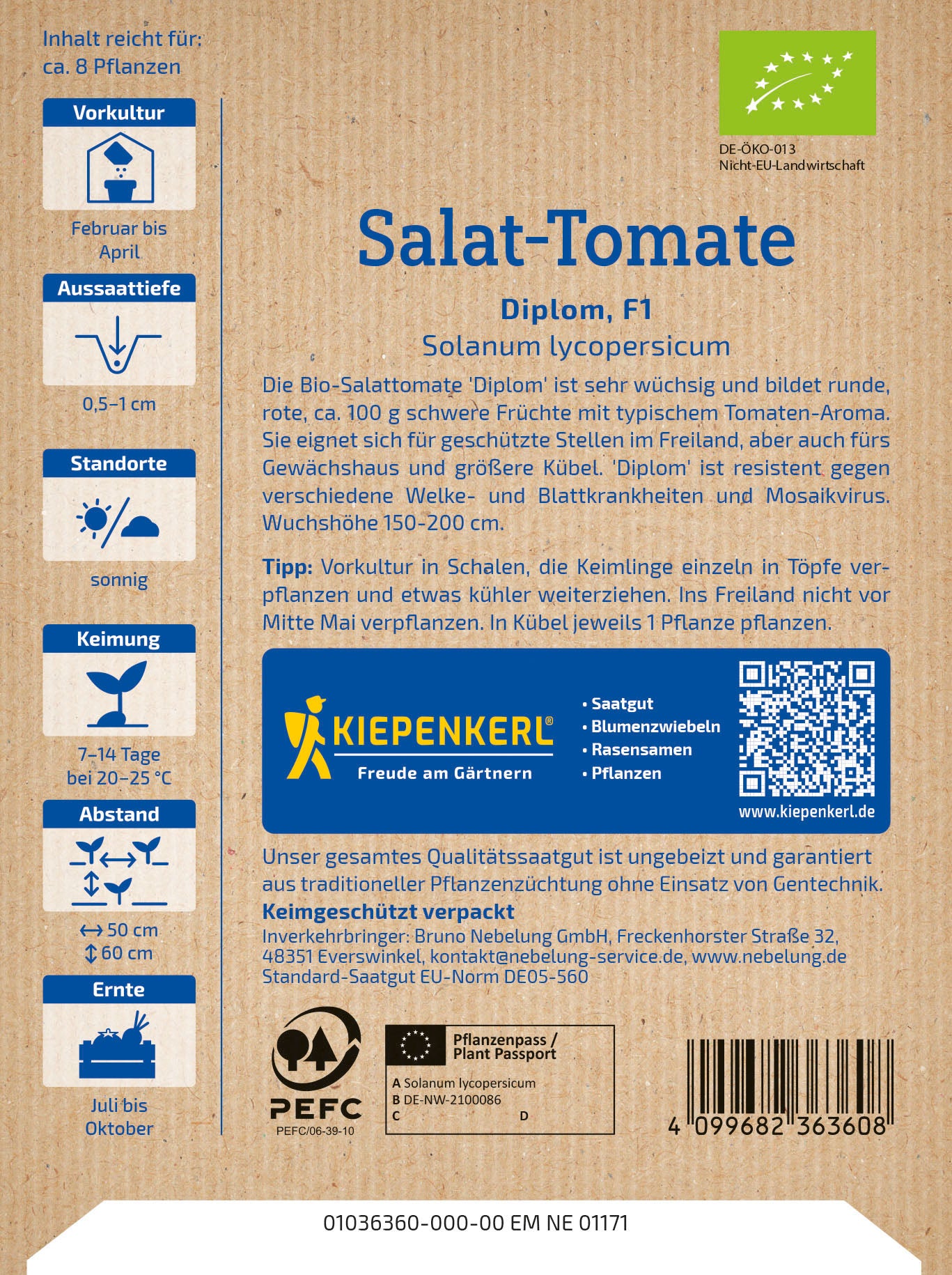 BIO Salat-Tomate Diplom F1