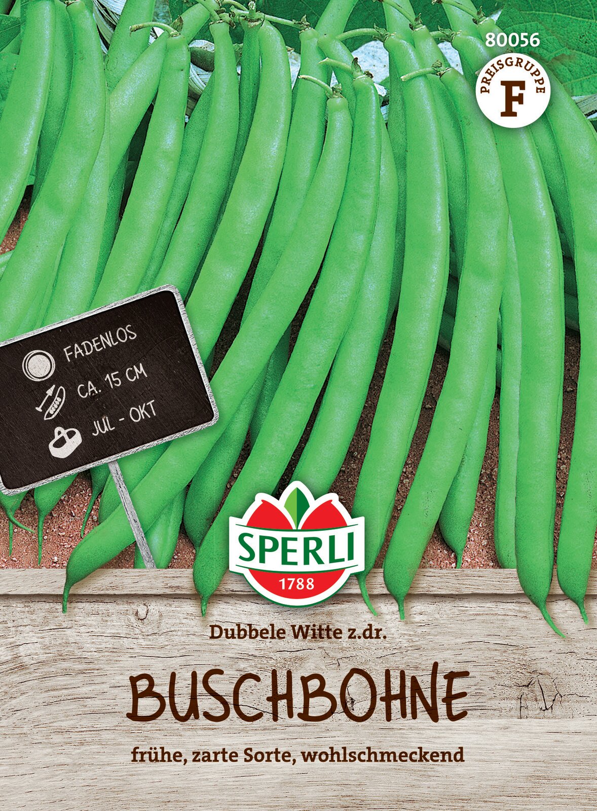  Buschbohnen Dubbele Witte Z. Dr.
