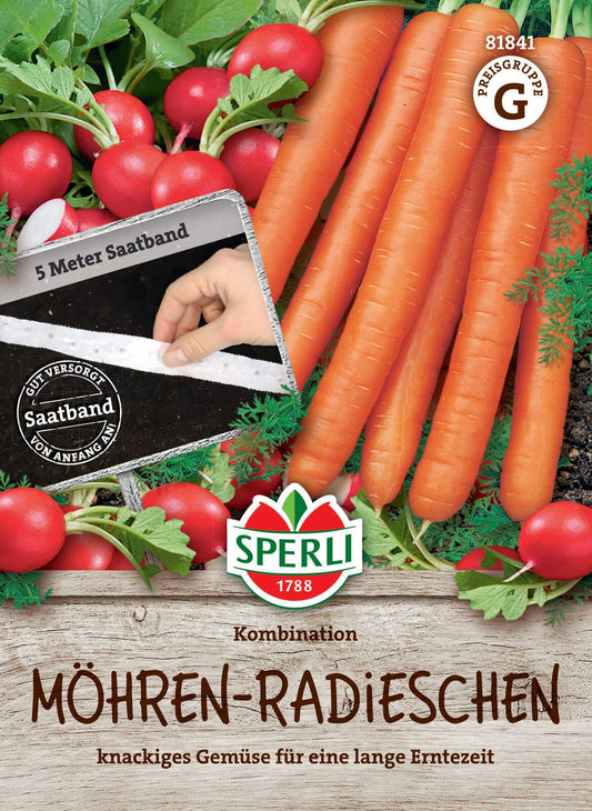  Möhren-Radies-Kombination (Saatband)