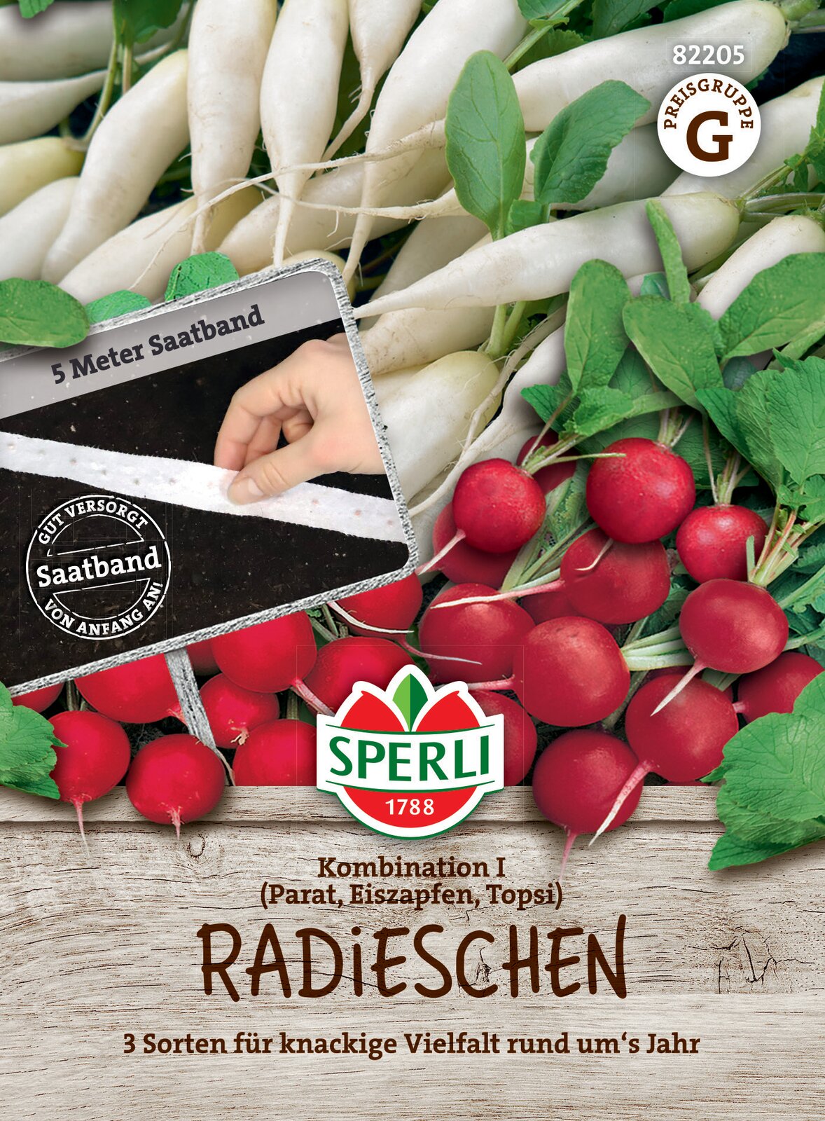  Radies Kombination I, 3 Sorten