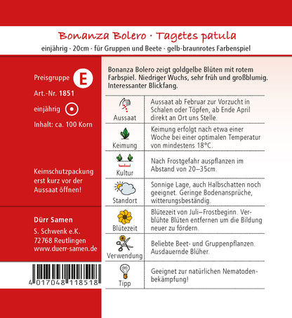  Studentenblume Bonanza Bolero