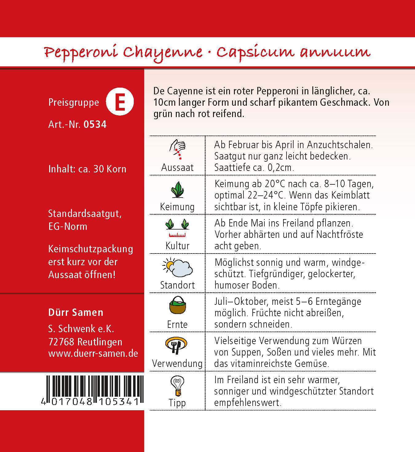  Peperoni De Cayenne