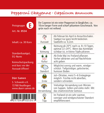  Peperoni De Cayenne