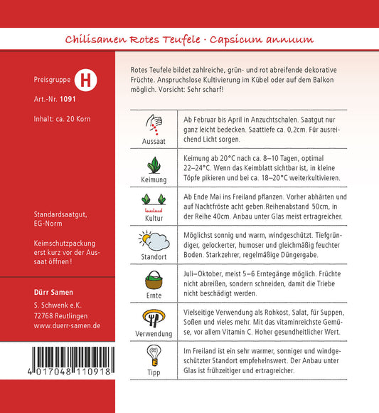  Chili Rotes Teufele