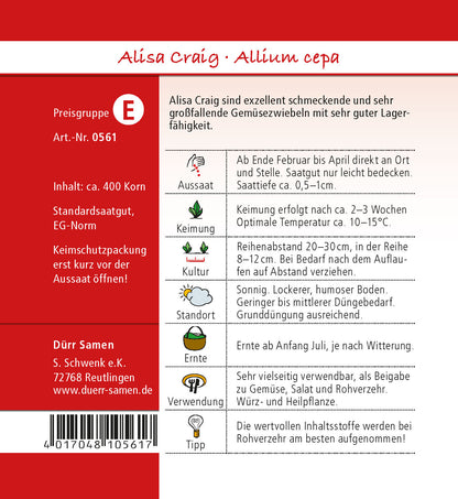  Gemüsezwiebel Alisa Craig