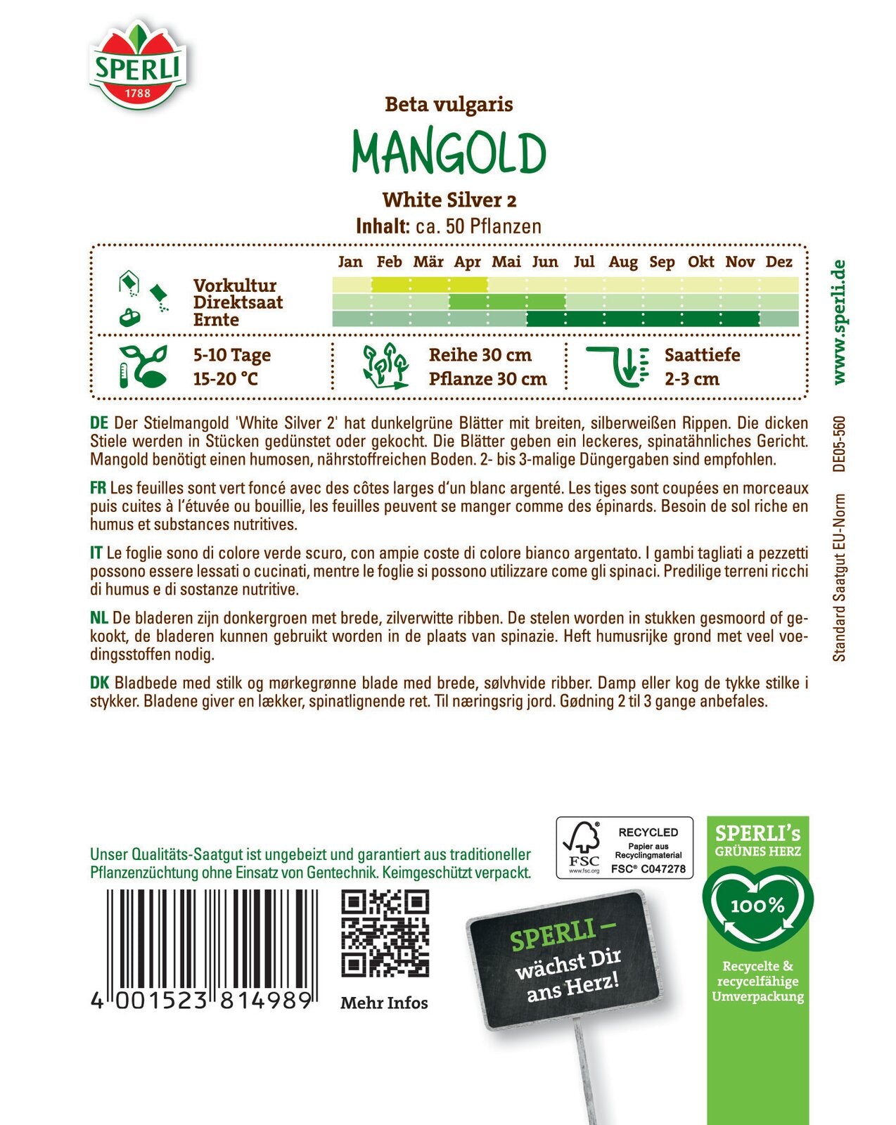  Mangold White Silver 2 (glatter Silber)