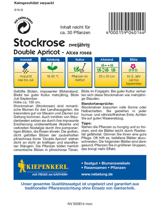  Stockrose Double Apricot