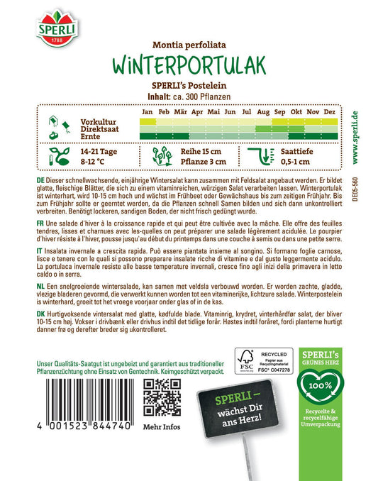  Winterportulak Postelein [MHD 01/2026]