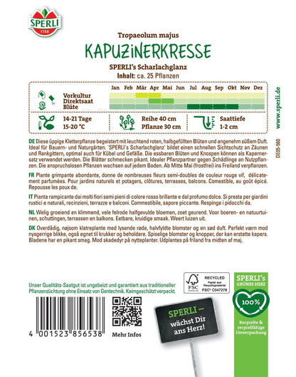  Kapuzinerkresse Scharlachglanz