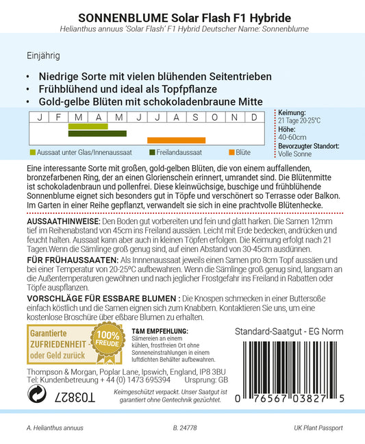  Sonnenblume Solar Flash F1-Hybride [MHD 12/2025]