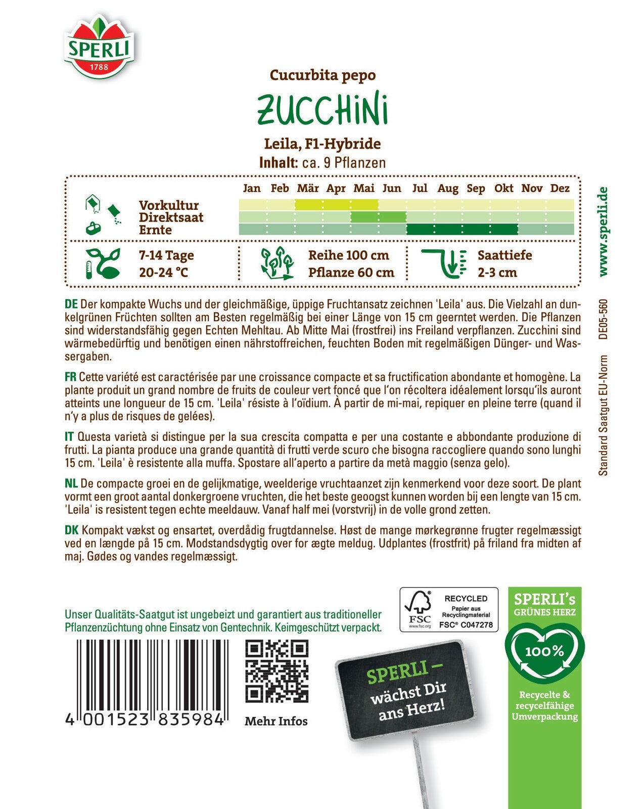  Zucchini Leila F1