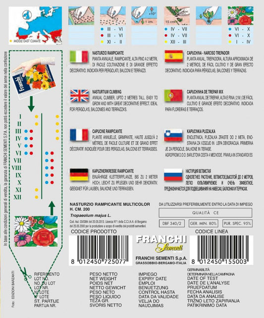  Kapuzinerkresse Rampicante Multicolor
