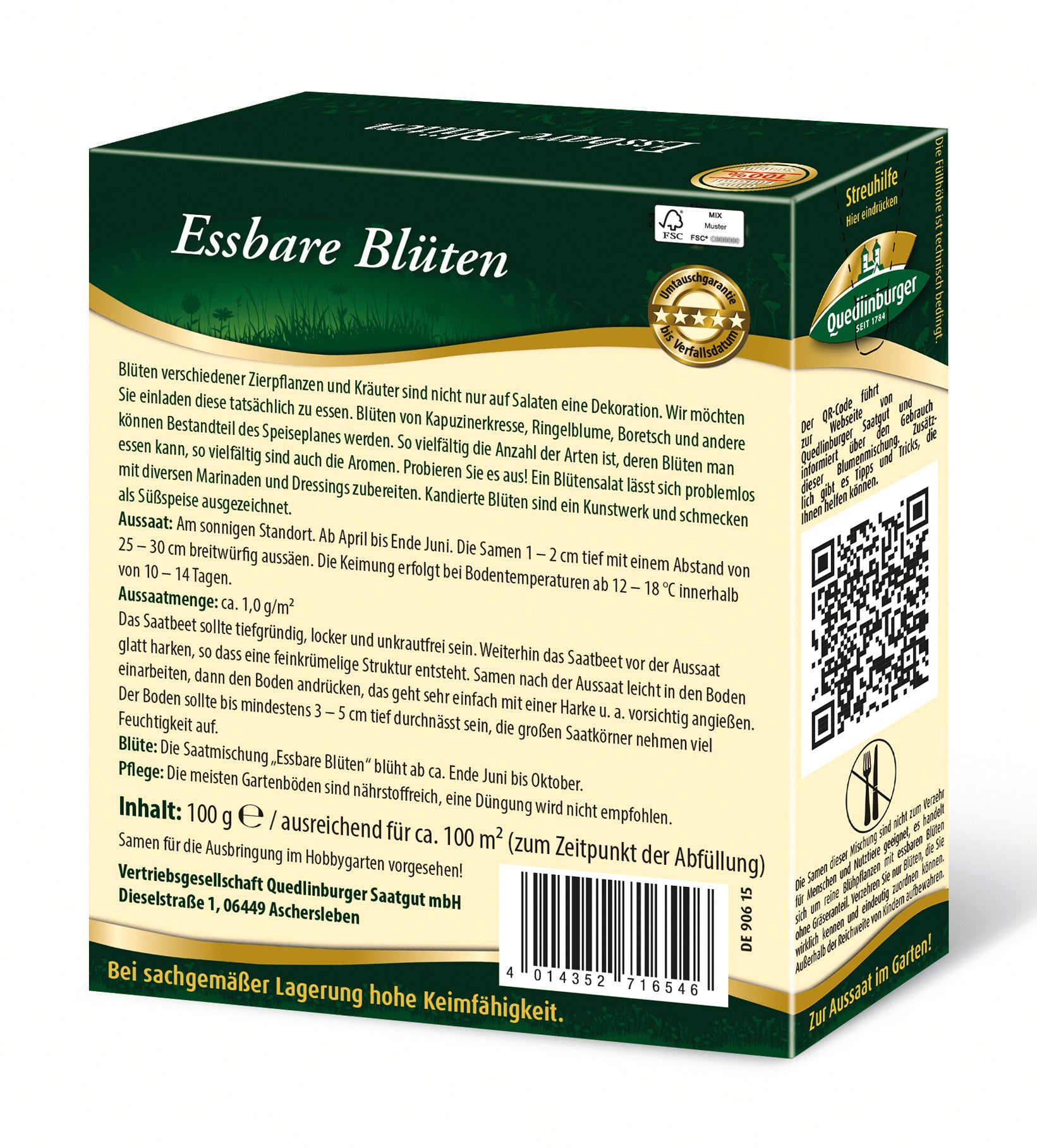  Essbare Blüten (100 G)