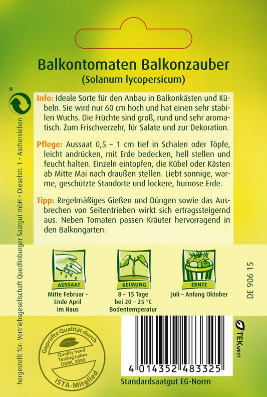  Tomate Balkonzauber