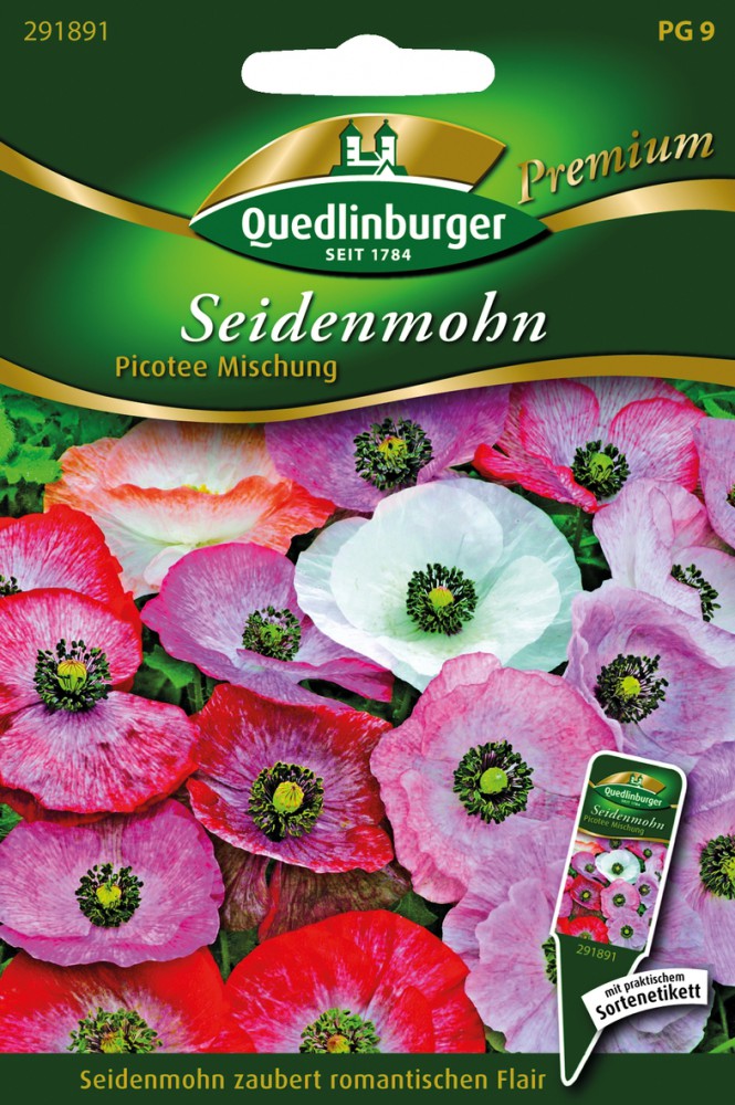  Seidenmohn Picotee Mischung