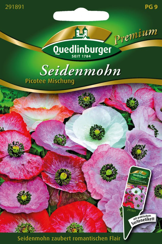  Seidenmohn Picotee Mischung