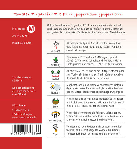  Ochsenherztomate Rugantino RZ F1