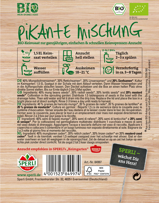  Bio-Keimsprossen Pikante Mischung [MHD 01/2026]
