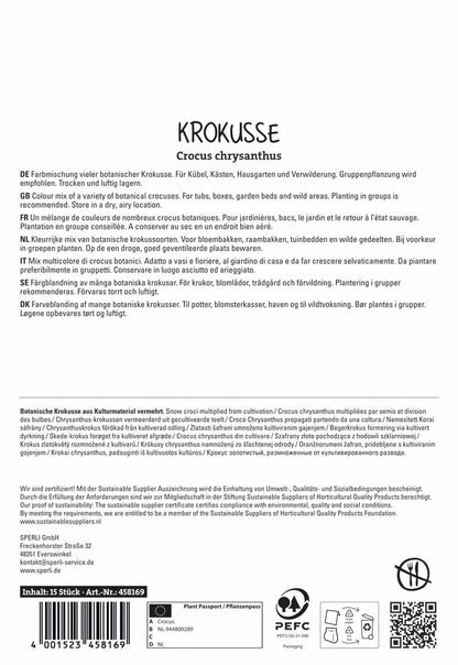  Krokus Botanische Mischung (15 Stück)