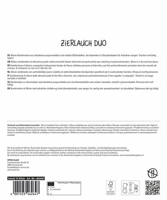  Zierlauch Mischung (15 Stück)