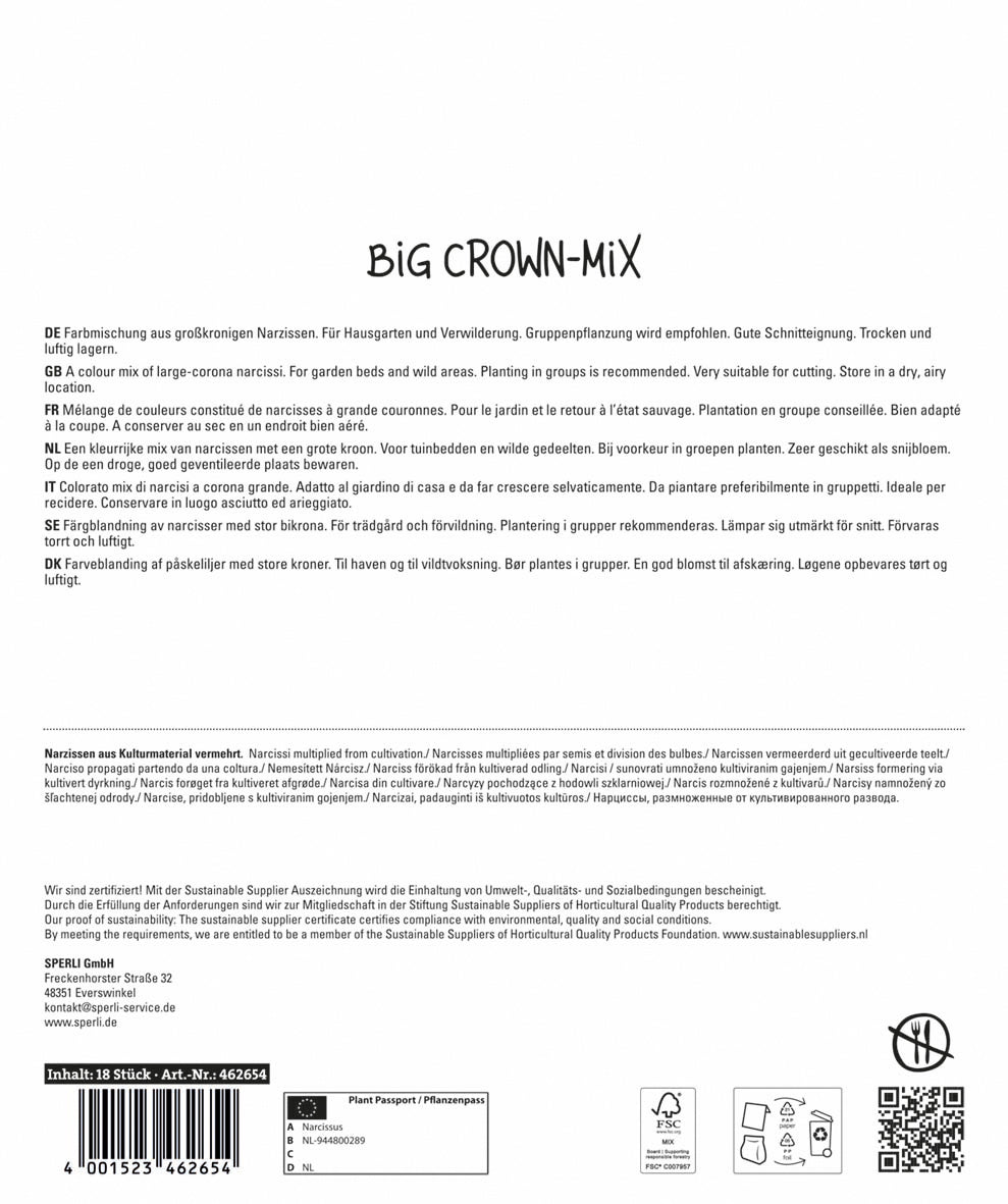  Großkronige Narzissen Mischung (18 Stück)