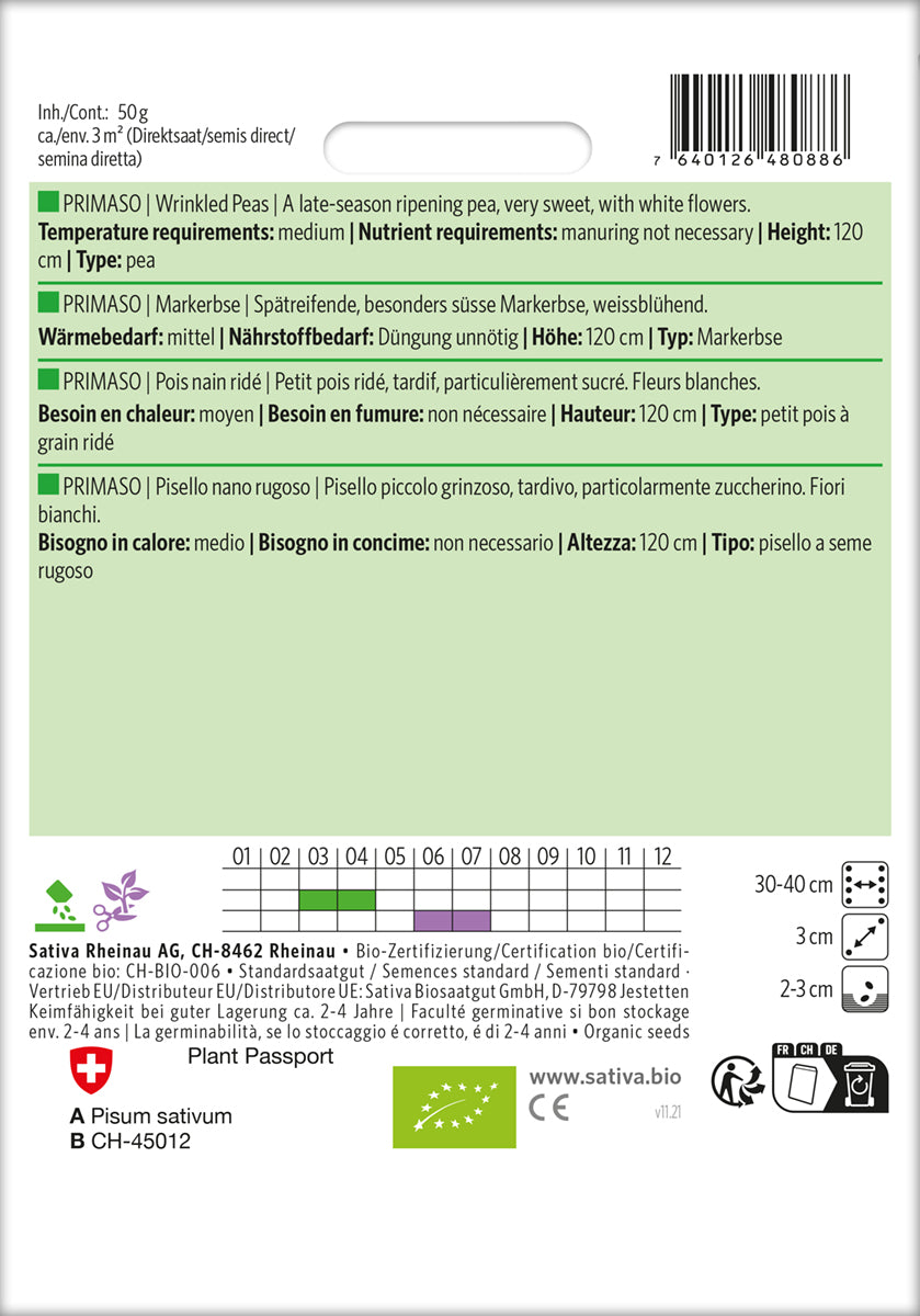  BIO Markerbse Primaso
