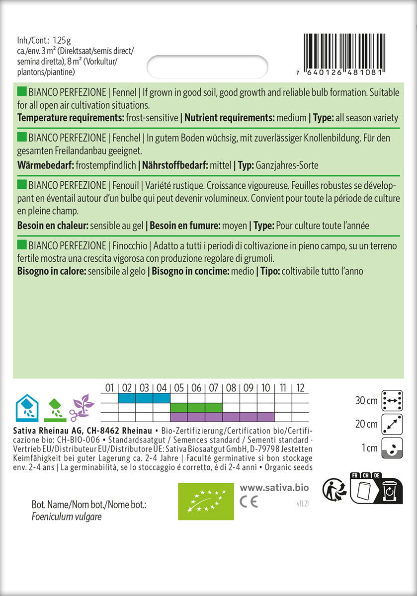  BIO Knollenfenchel Bianco Perfezione [MHD 12/2025]