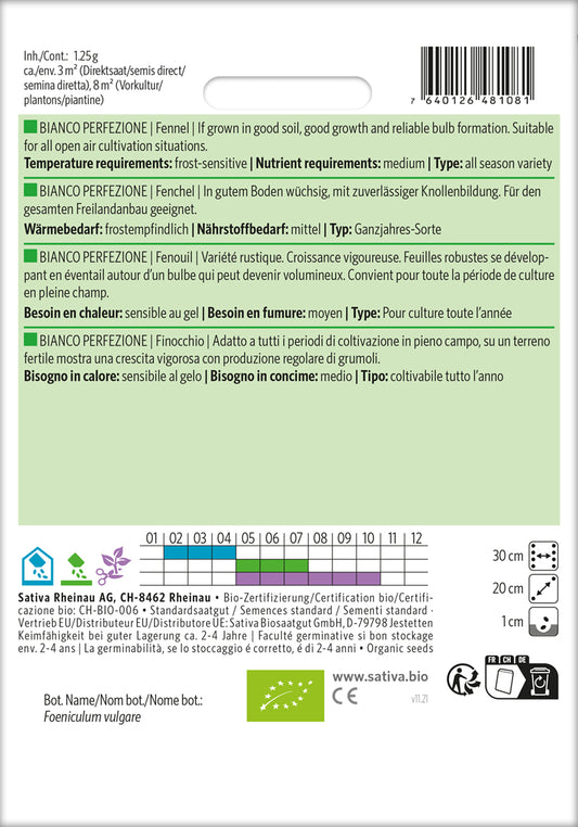  BIO Knollenfenchel Bianco Perfezione [MHD 12/2025]