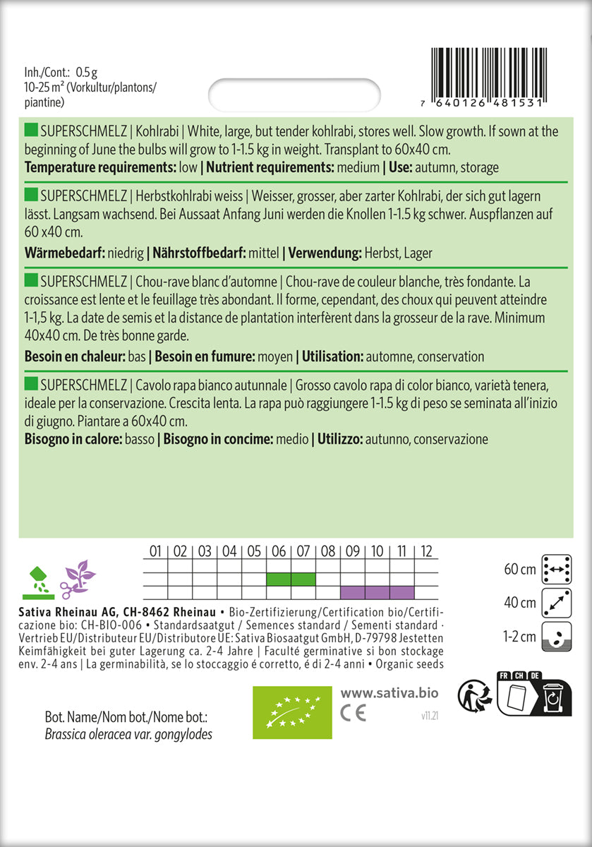  BIO Herbstkohlrabi Weiss Superschmelz [MHD 12/2025]