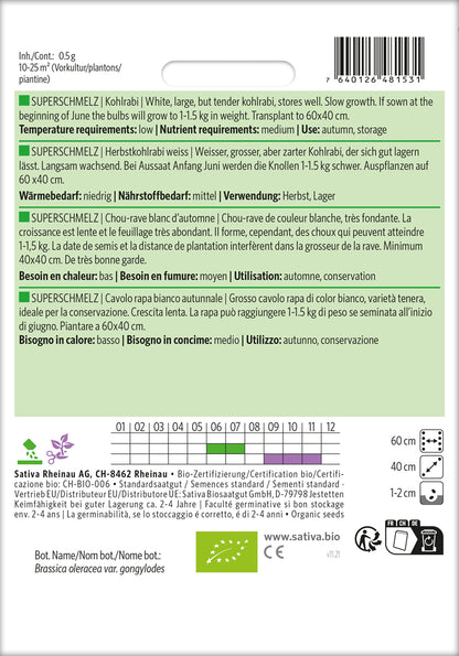  BIO Herbstkohlrabi Weiss Superschmelz [MHD 12/2025]